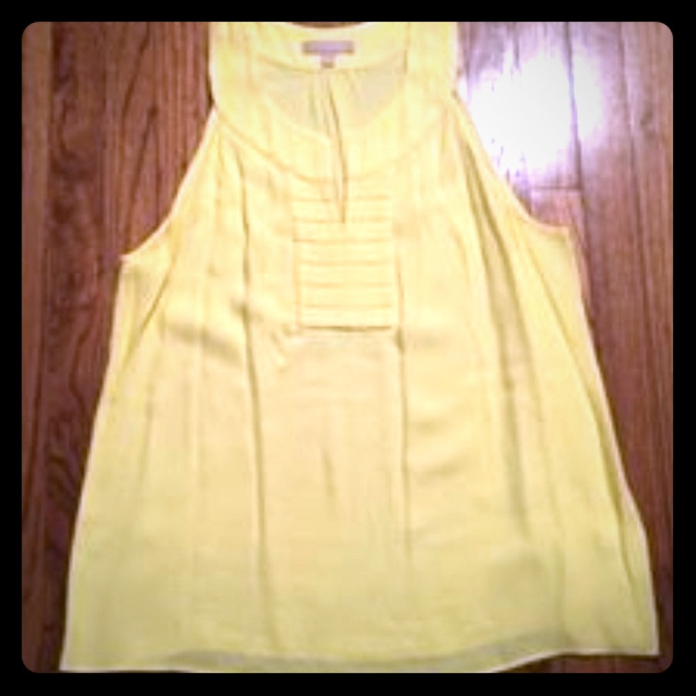 Banana Republic Dressy Yellow Tank Top XL